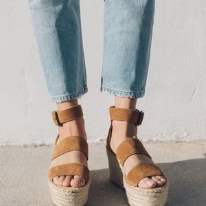 New Soludos Palma Espadrille Platform Wedge Sz 7.5